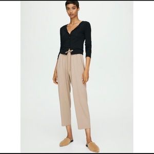 NEW | Aritzia Babaton Jimmy Drawstring Jogger Pants in Clay Brown XS